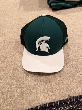 Michigan State Spartans Trucker Hat - Green & White